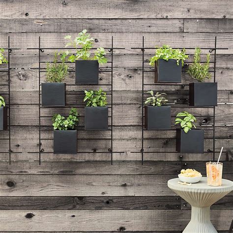 metal box for plant on wall|wall mounted flower boxes.